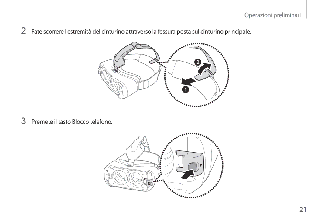 Samsung SM-R320NPWGITV, SM-R320NPWAITV manual Operazioni preliminari 