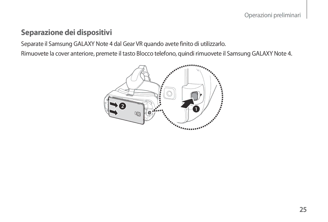 Samsung SM-R320NPWGITV, SM-R320NPWAITV manual Separazione dei dispositivi 