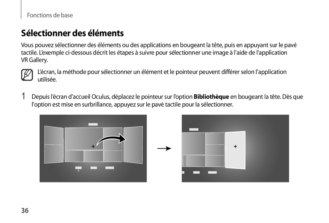 Samsung SM-R320NPWAXEF, SM-R320NPWADBT, SM-R320NPWGXEF manual Sélectionner des éléments 