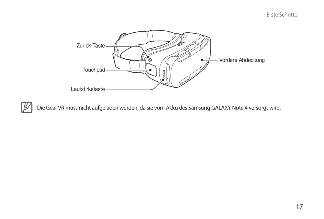 Samsung SM-R320NPWGDBT, SM-R320NPWAXEF, SM-R320NPWADBT manual Erste Schritte 