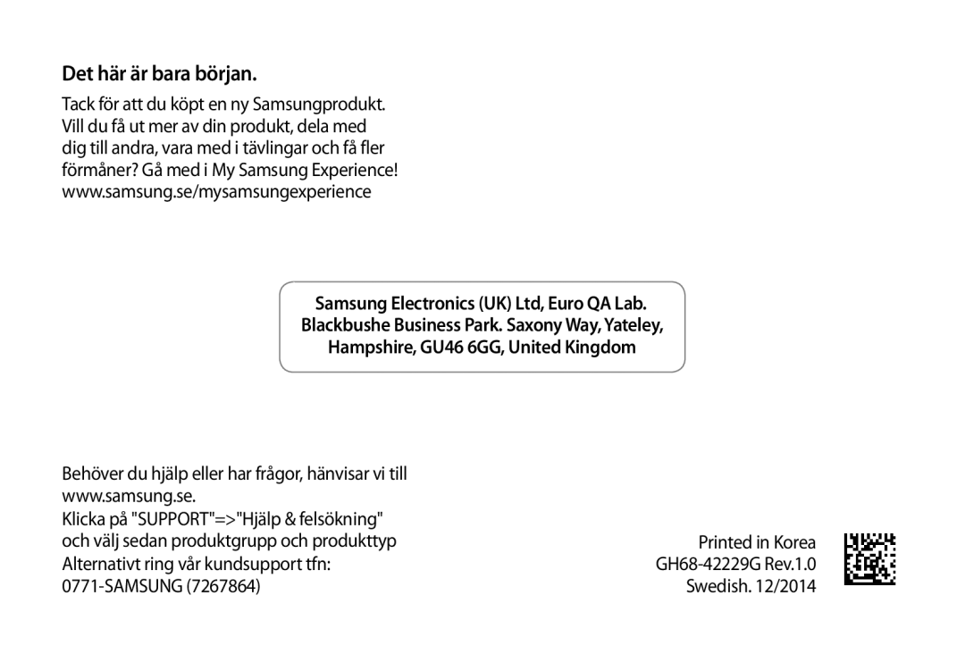 Samsung SM-R320NZBANEE, SM-R320NPWGNEE, SM-R320NPWANEE manual GH68-42229J Rev.1.0 Danish /2014 