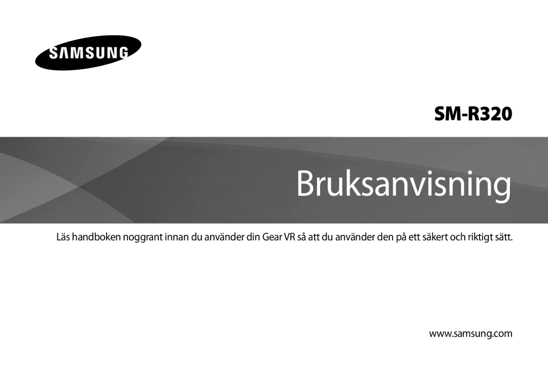 Samsung SM-R320NPWANEE, SM-R320NPWGNEE, SM-R320NZBANEE manual Bruksanvisning 