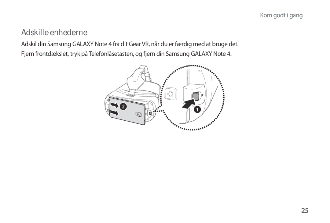 Samsung SM-R320NPWANEE, SM-R320NPWGNEE, SM-R320NZBANEE manual Adskille enhederne 