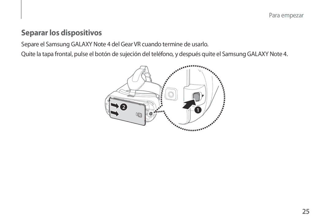 Samsung SM-R320NPWGPHE, SM-R320NPWAPHE manual Separar los dispositivos 