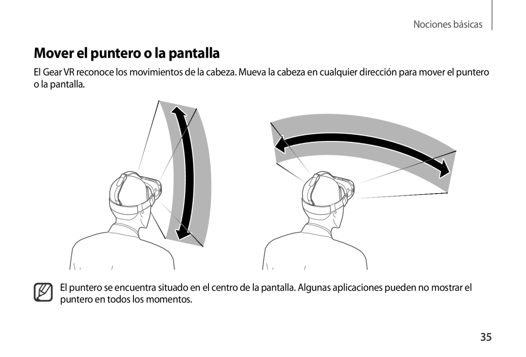 Samsung SM-R320NPWGPHE, SM-R320NPWAPHE manual Mover el puntero o la pantalla 