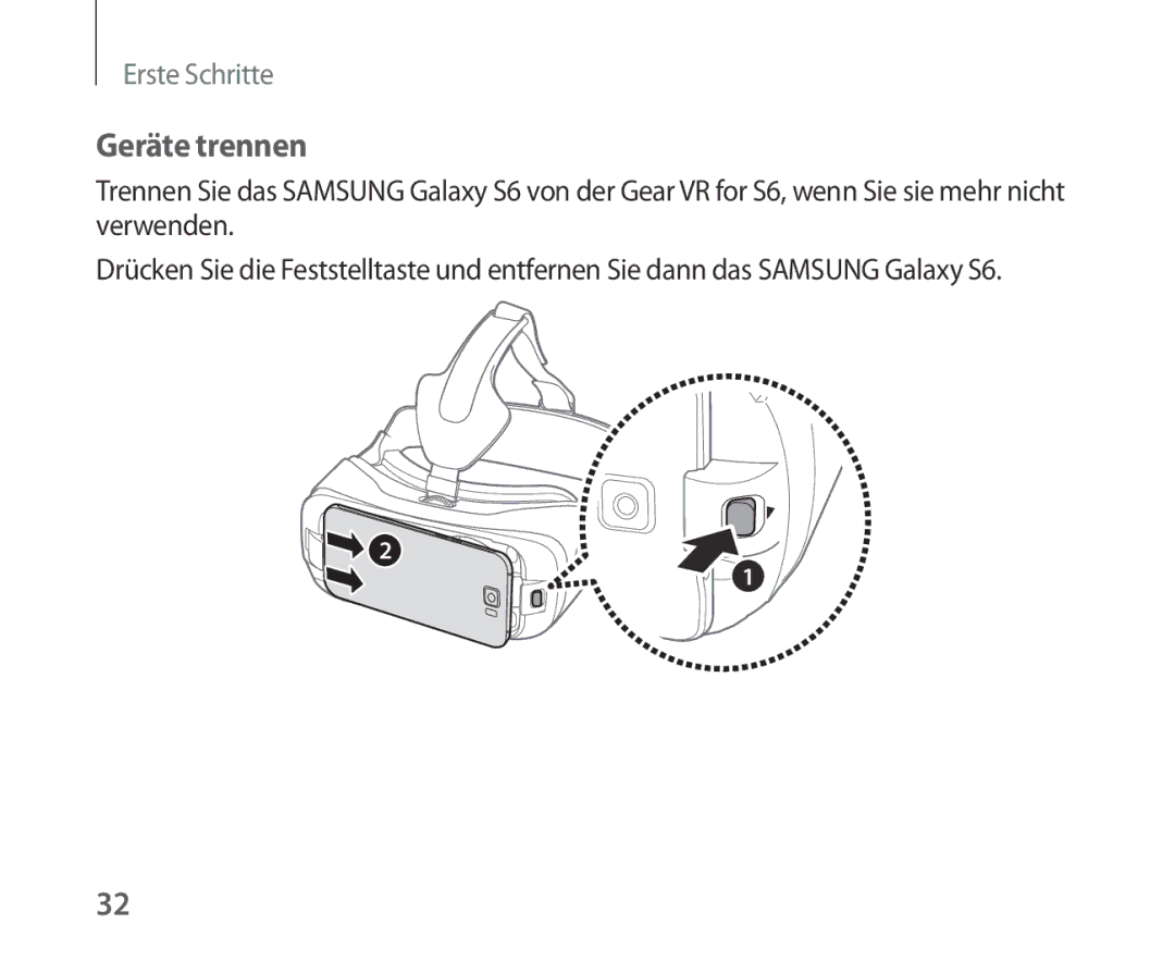 Samsung SM-R321NZWADBT manual Geräte trennen 