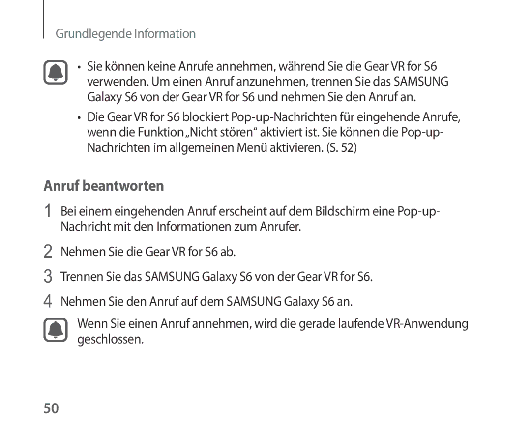 Samsung SM-R321NZWADBT manual Anruf beantworten 