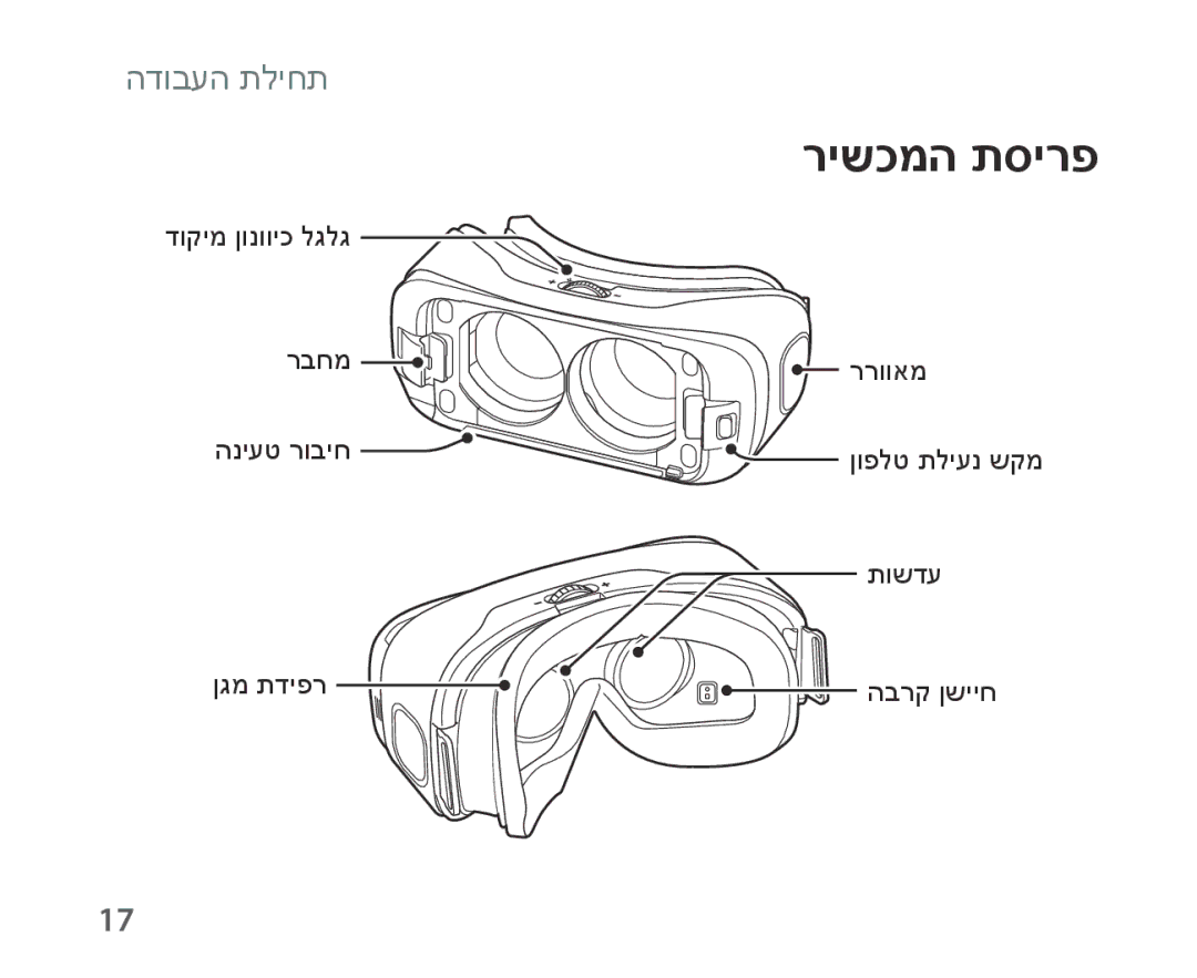 Samsung SM-R321NZWAILO manual רישכמה תסירפ 