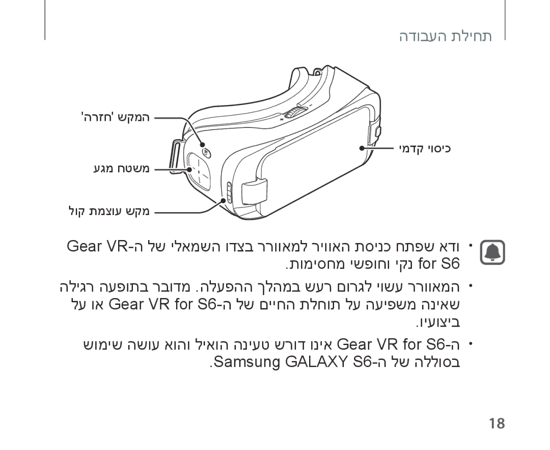 Samsung SM-R321NZWAILO manual הרזח שקמה ימדק יוסיכ עגמ חטשמ לוק תמצוע שקמ 