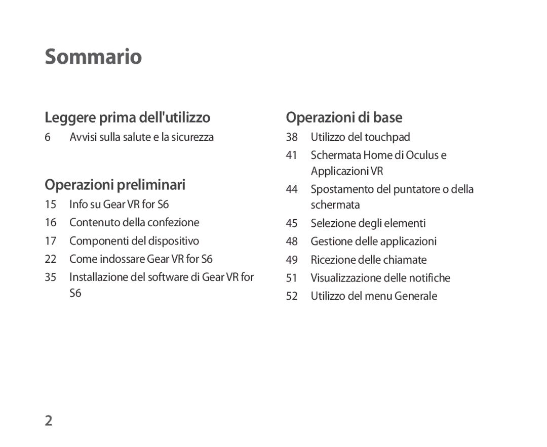 Samsung SM-R321NZWAITV manual Sommario 