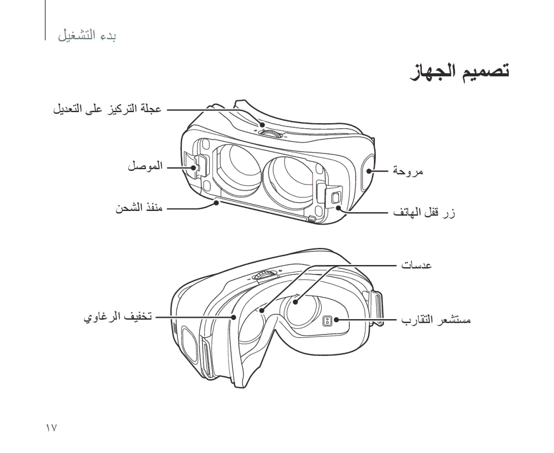 Samsung SM-R321NZWAKSA manual زاهجلا ميمصت 