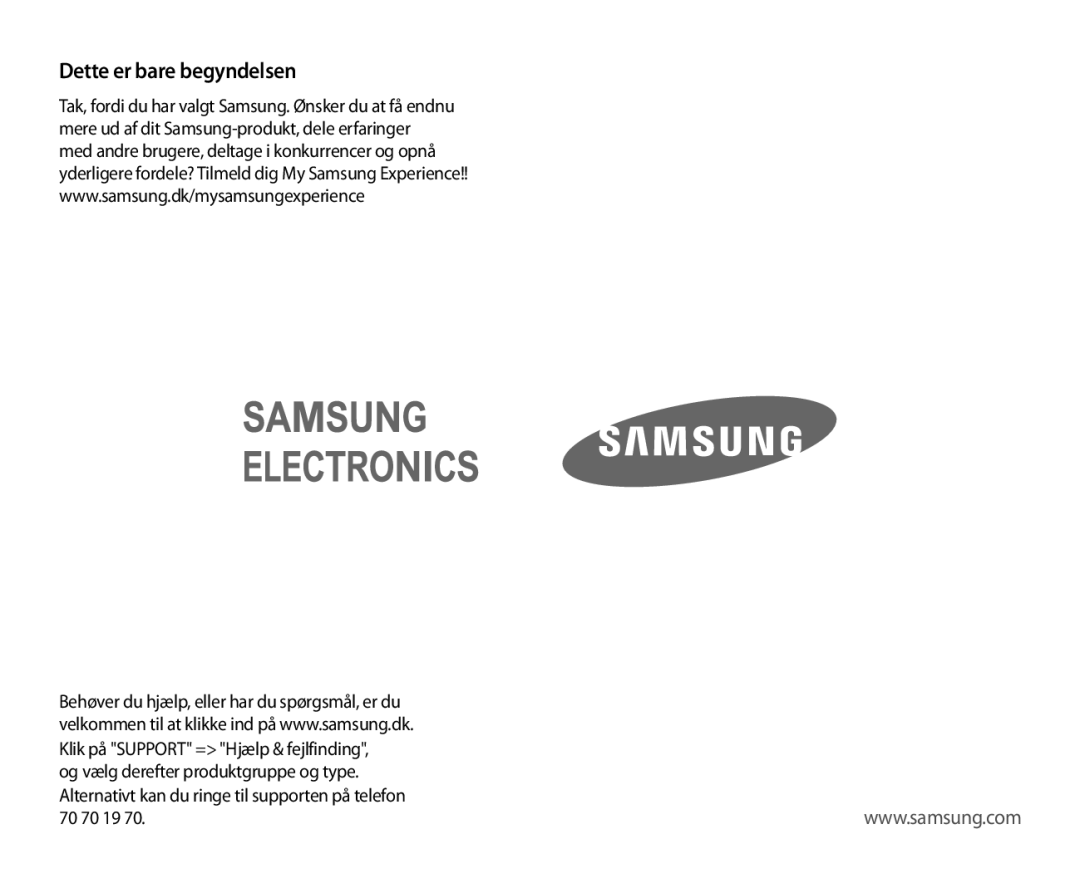 Samsung SM-R321NZWANEE manual Dette er bare begyndelsen 