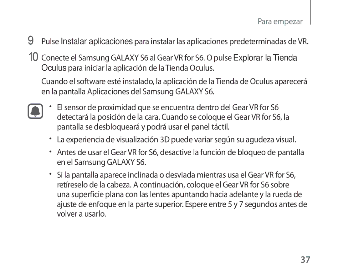 Samsung SM-R321NZWAPHE manual Para empezar 