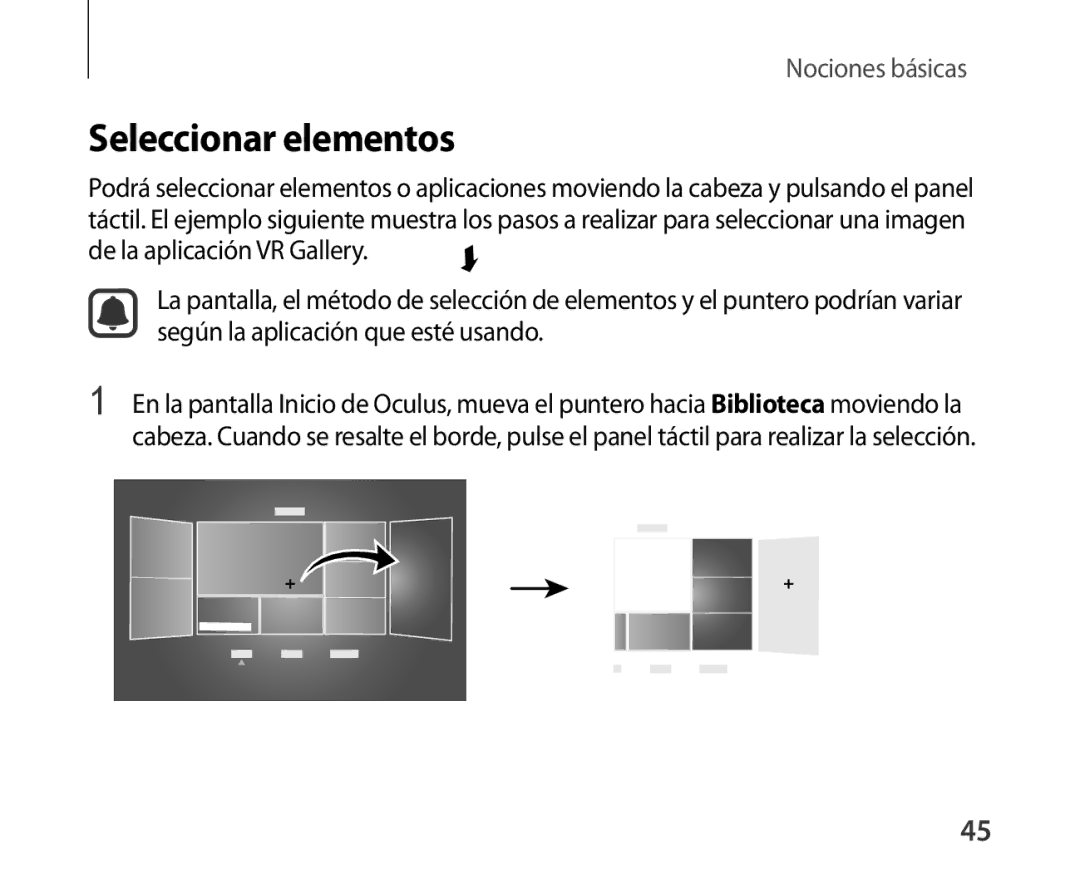 Samsung SM-R321NZWAPHE manual Seleccionar elementos 