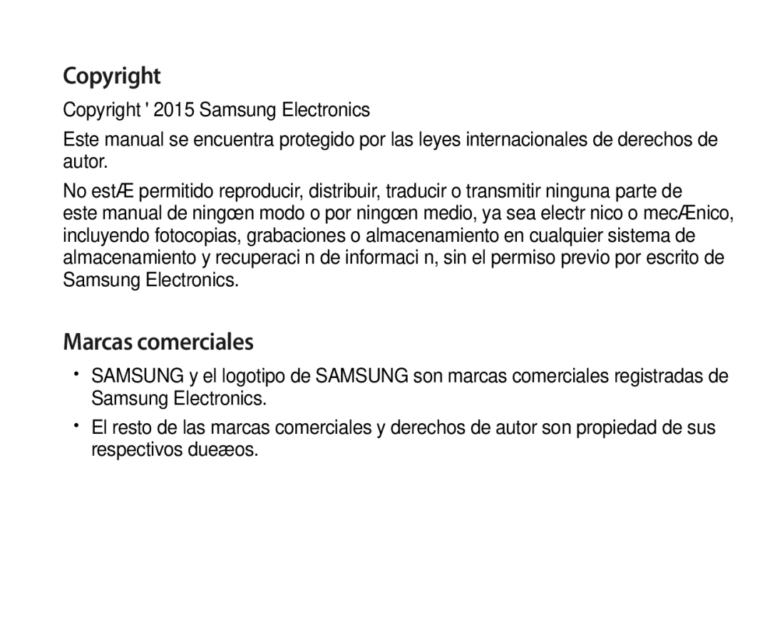 Samsung SM-R321NZWAPHE manual Copyright 