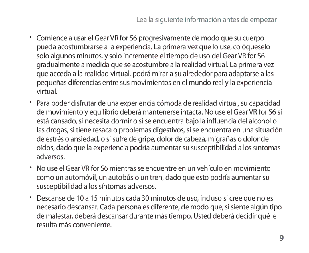 Samsung SM-R321NZWAPHE manual Lea la siguiente información antes de empezar 