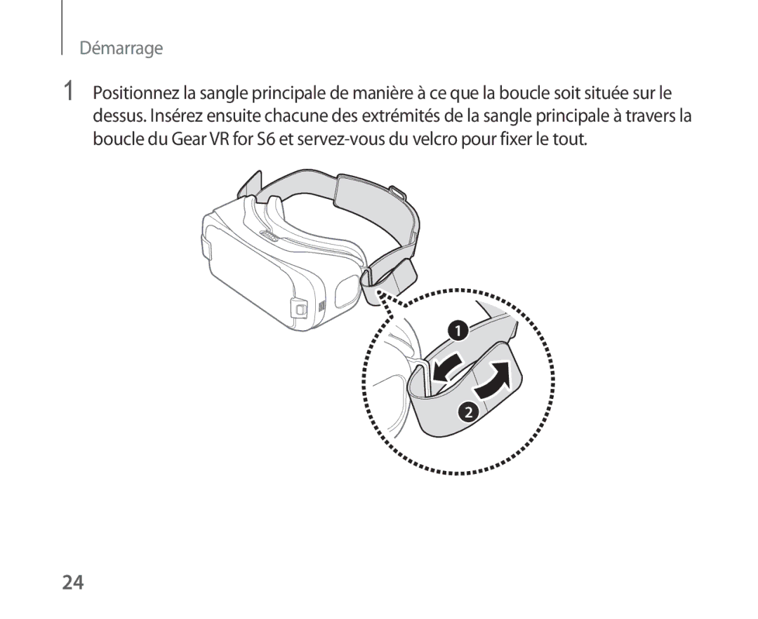 Samsung SM-R321NZWAXEF manual Démarrage 