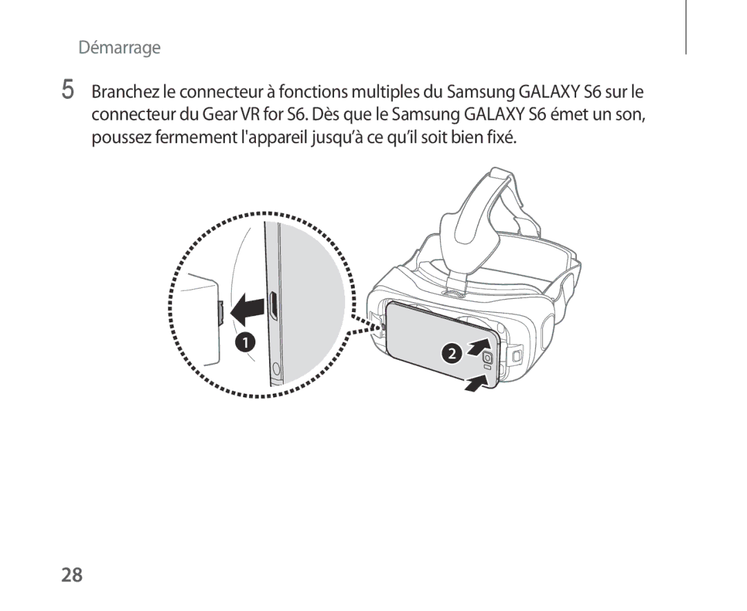 Samsung SM-R321NZWAXEF manual Démarrage 