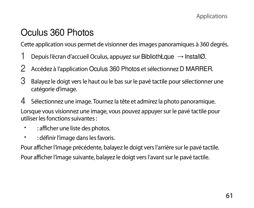 Samsung SM-R321NZWAXEF manual Oculus 360 Photos 