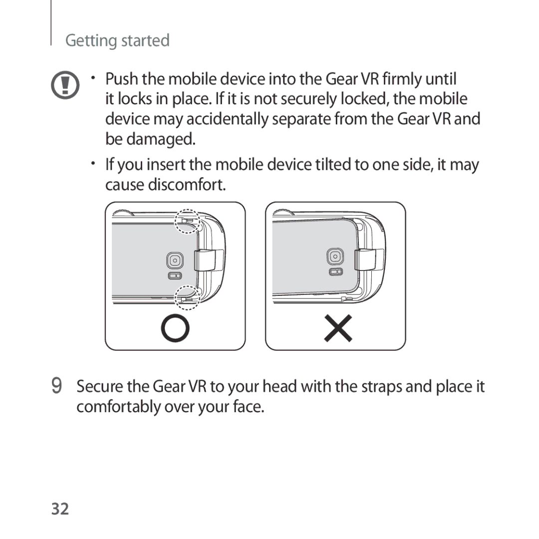 Samsung SM-R322NZWABGL, SM-R322NZWADBT, SM-R322NZWAXEF, SM-R322NZWAXJP, SM-R322NZWAPHE, SM-R322NZWAKSA manual Getting started 