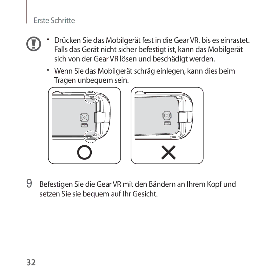 Samsung SM-R322NZWADBT manual Erste Schritte 