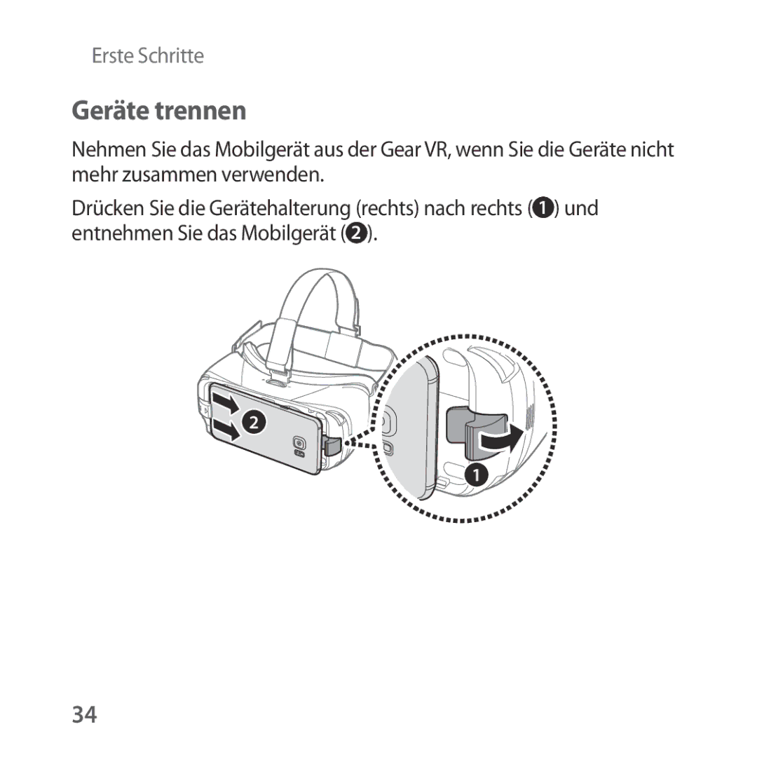 Samsung SM-R322NZWADBT manual Geräte trennen 