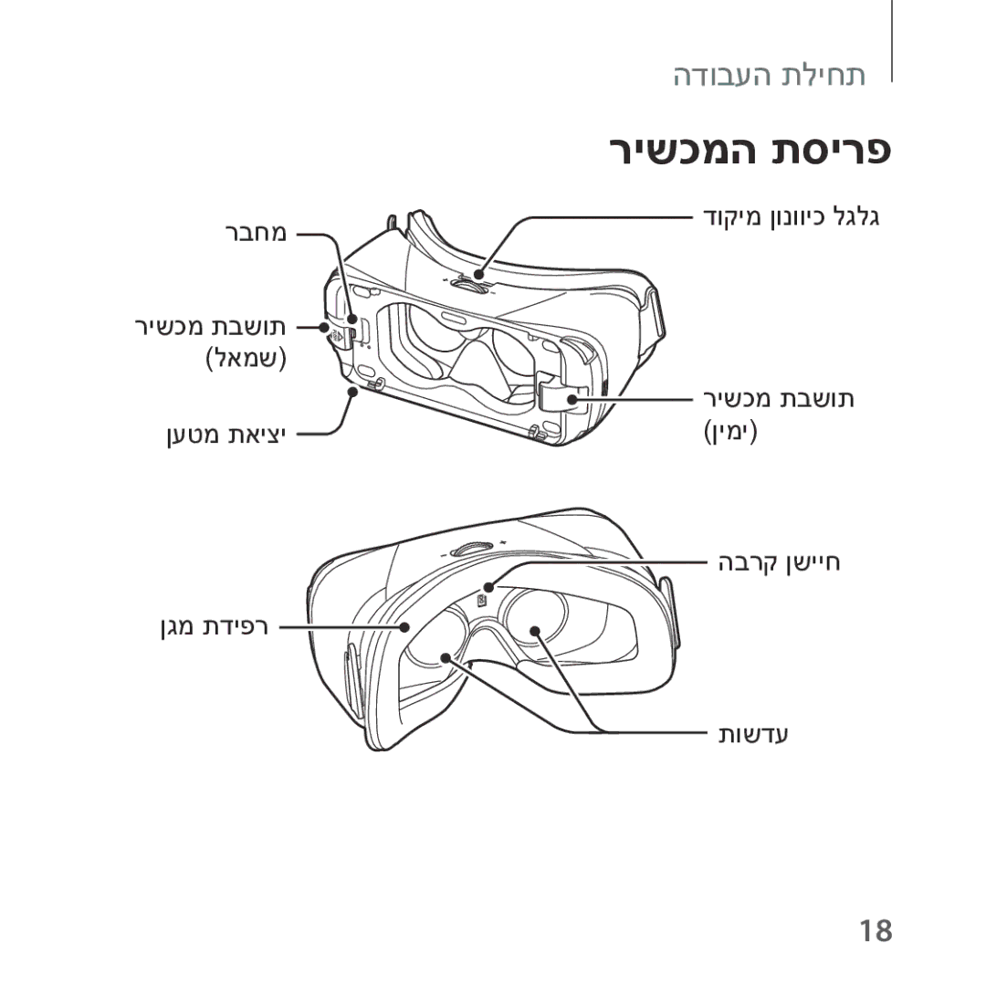 Samsung SM-R322NZWAILO manual רישכמה תסירפ 