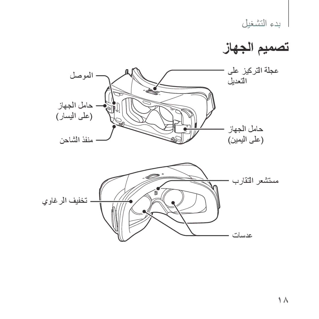 Samsung SM-R322NZWAKSA manual زاهجلا ميمصت 