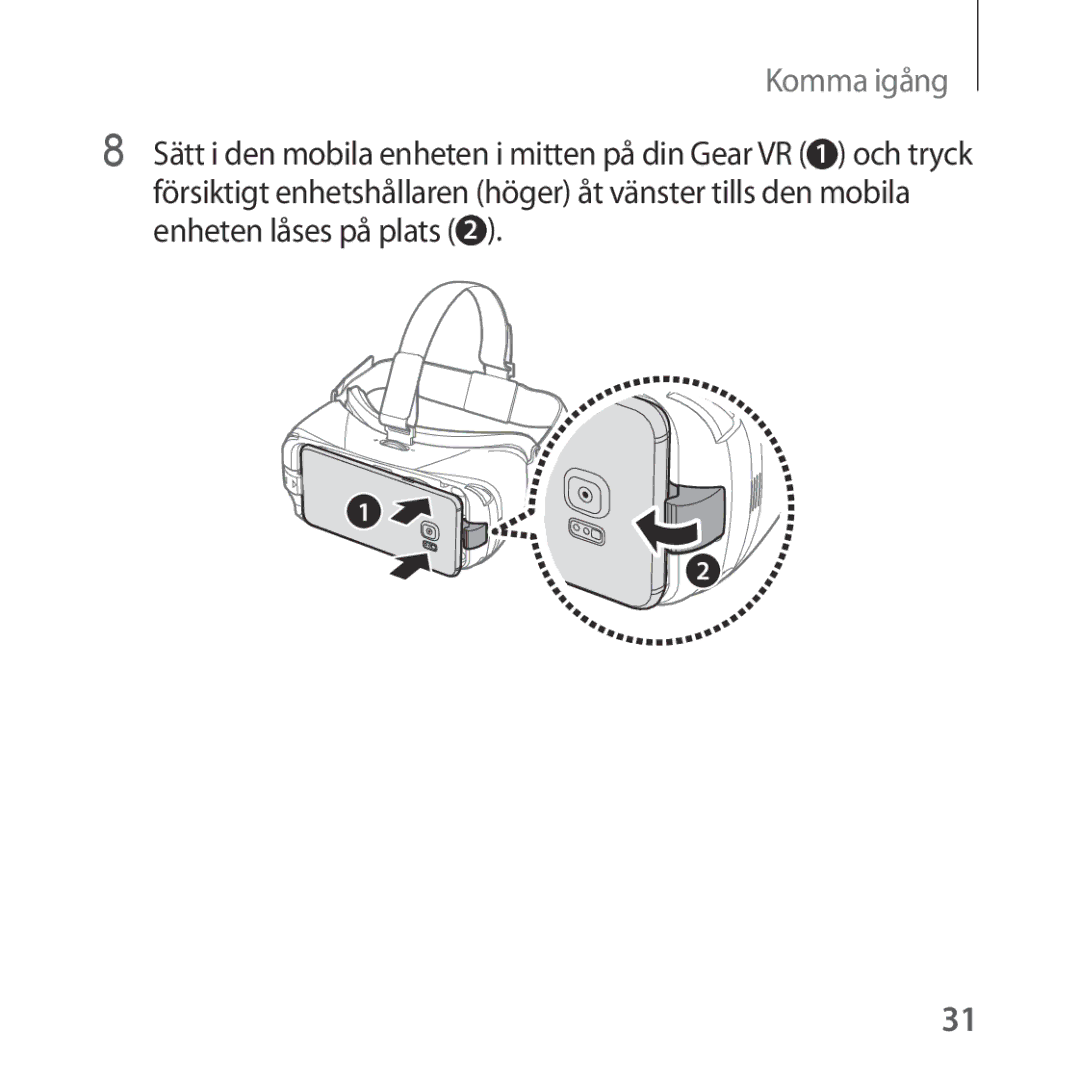 Samsung SM-R322NZWANEE manual Komma igång 