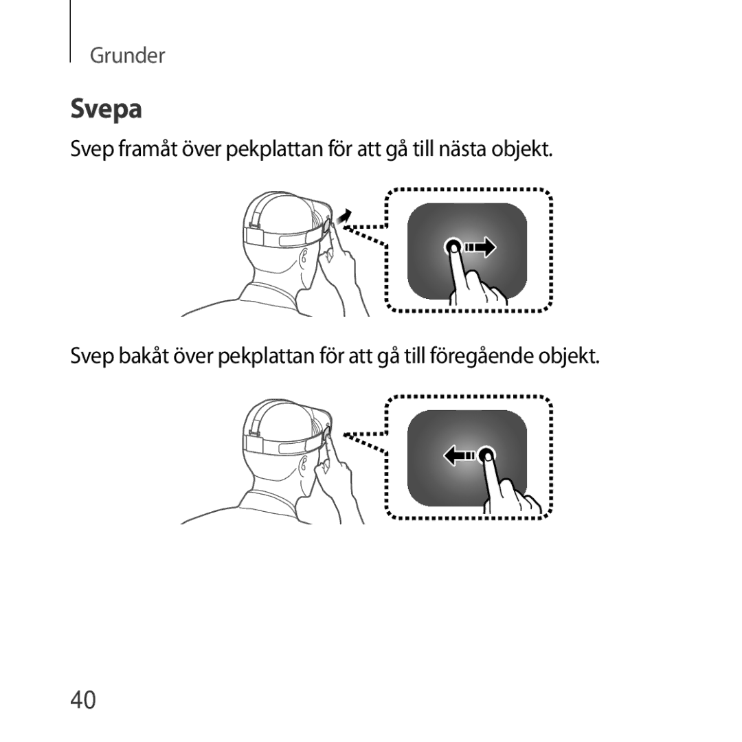 Samsung SM-R322NZWANEE manual Svepa 