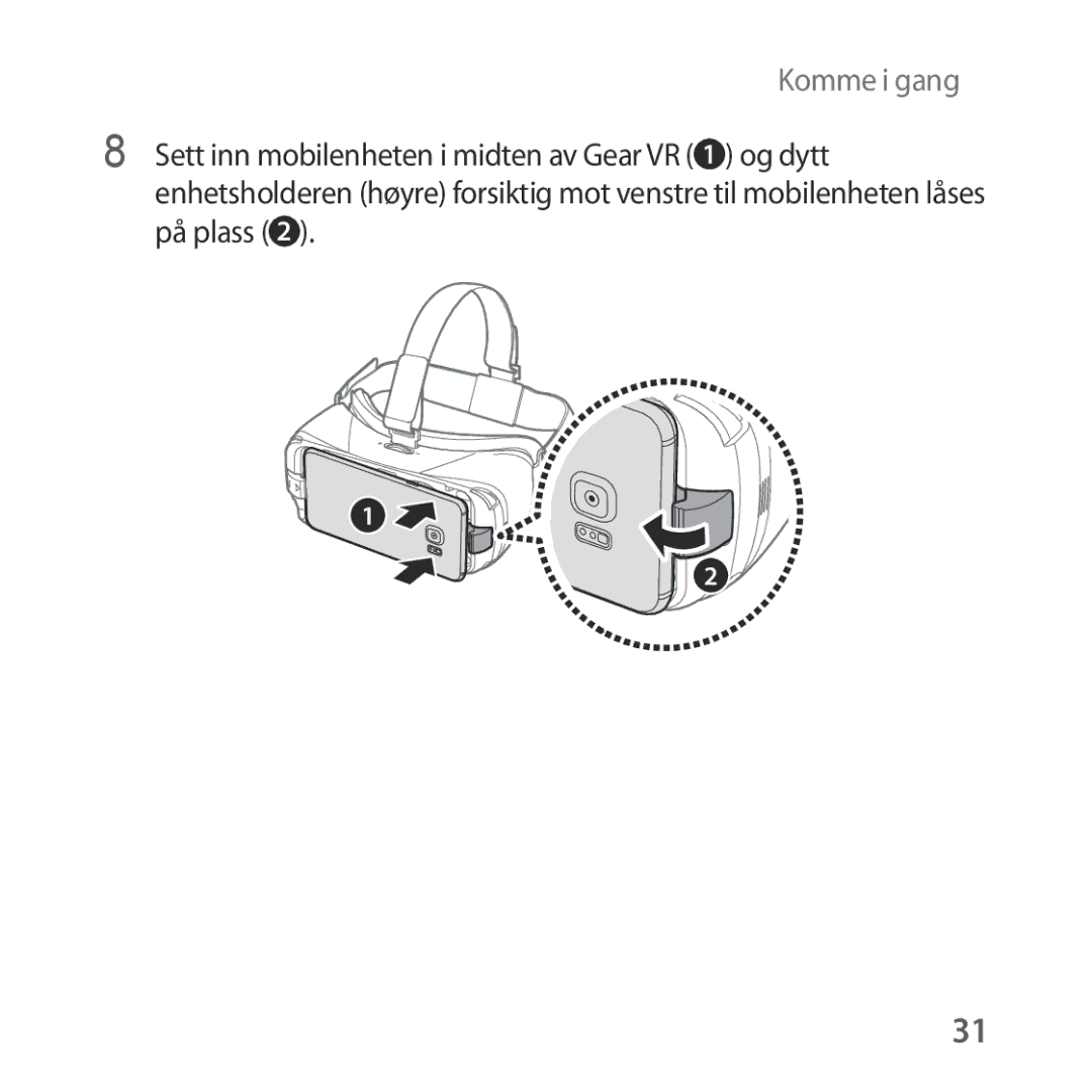 Samsung SM-R322NZWANEE manual Komme i gang 