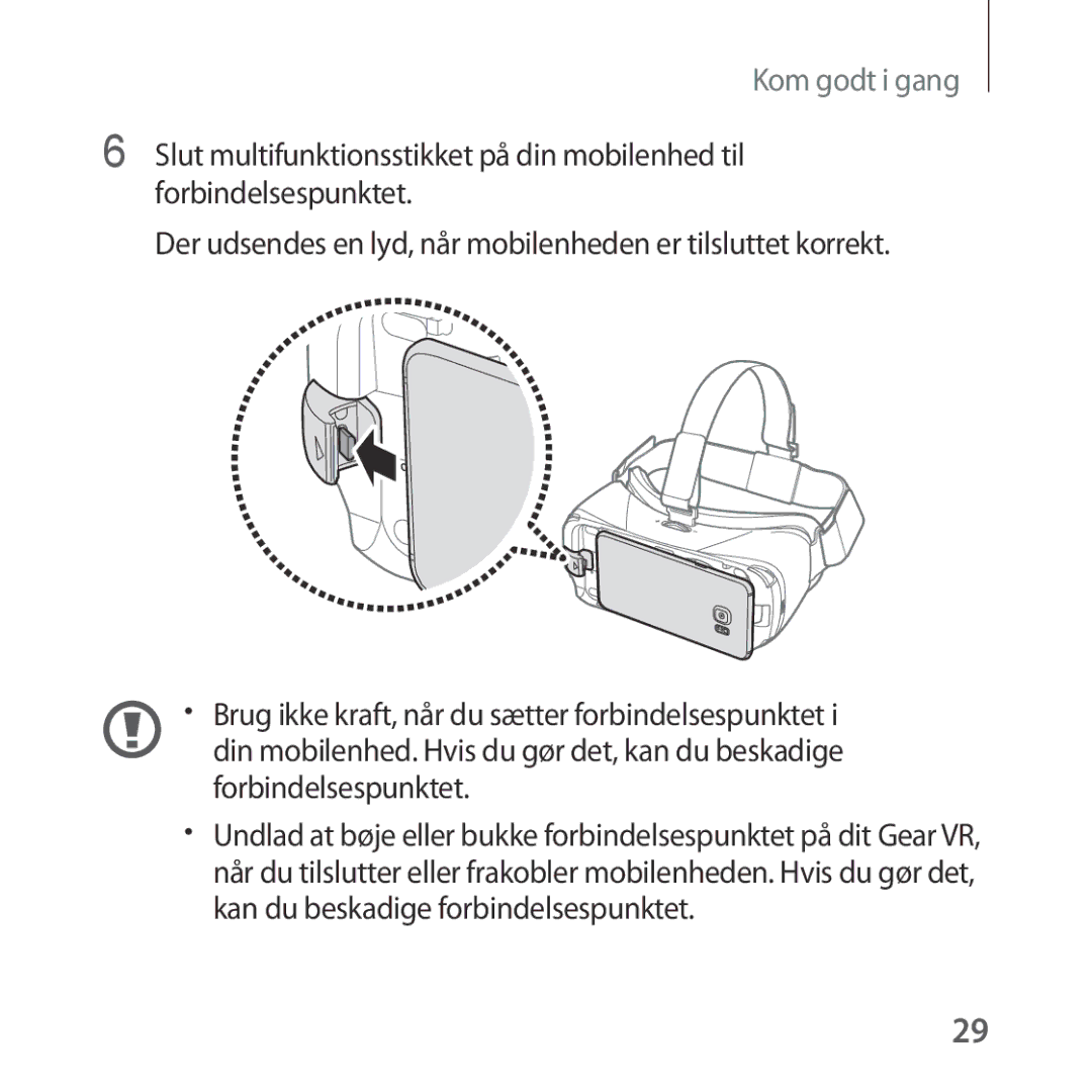 Samsung SM-R322NZWANEE manual Kom godt i gang 