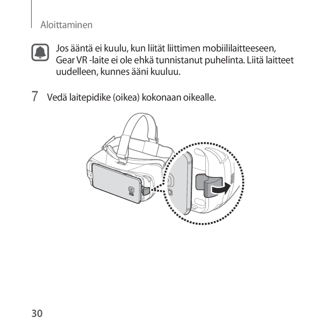 Samsung SM-R322NZWANEE manual Aloittaminen 