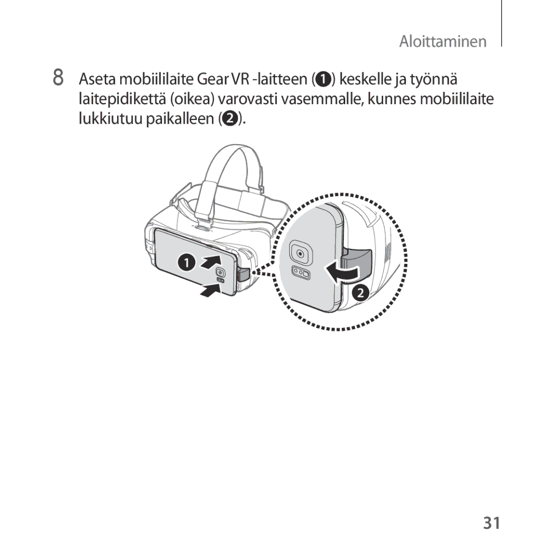 Samsung SM-R322NZWANEE manual Aloittaminen 