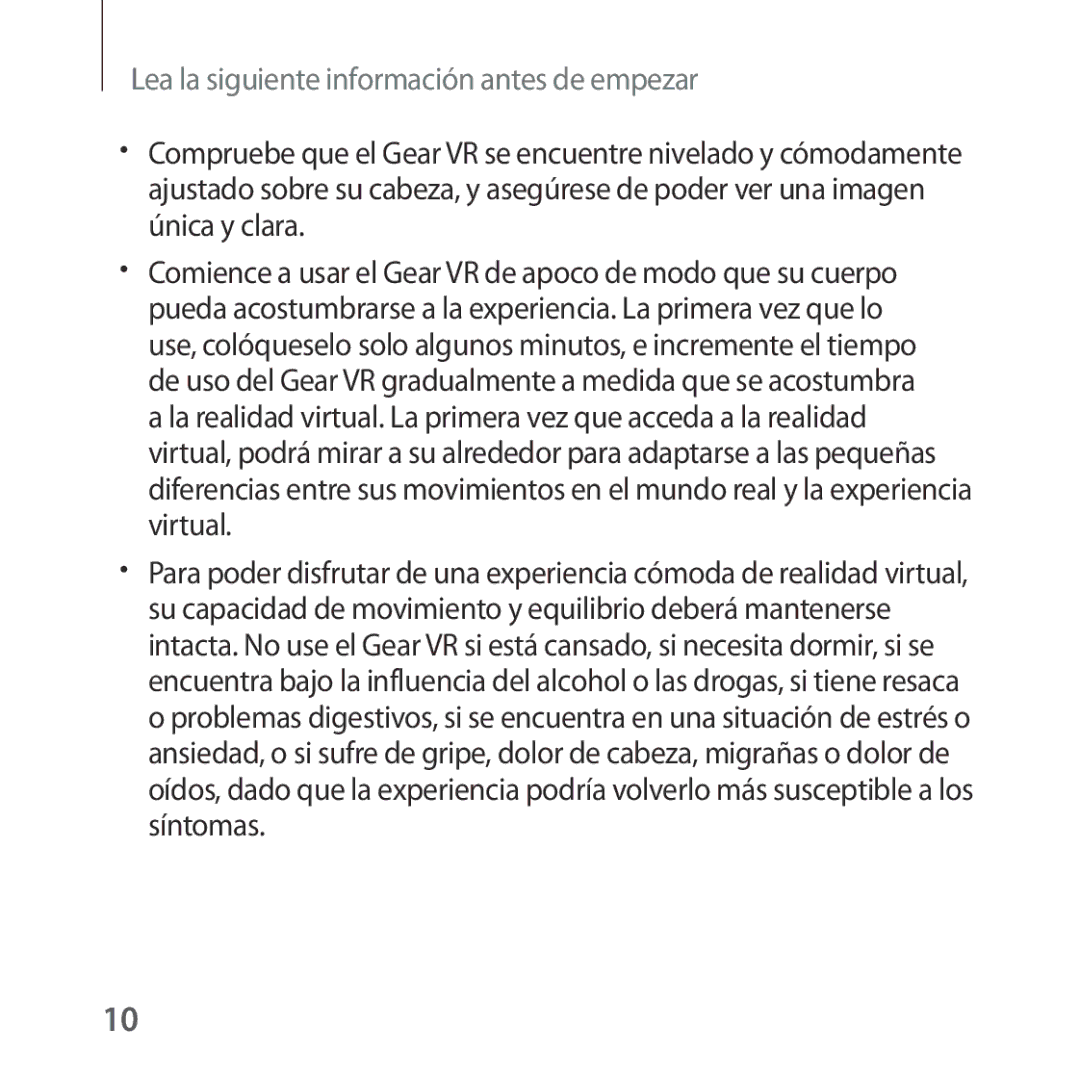 Samsung SM-R322NZWAPHE manual Lea la siguiente información antes de empezar 