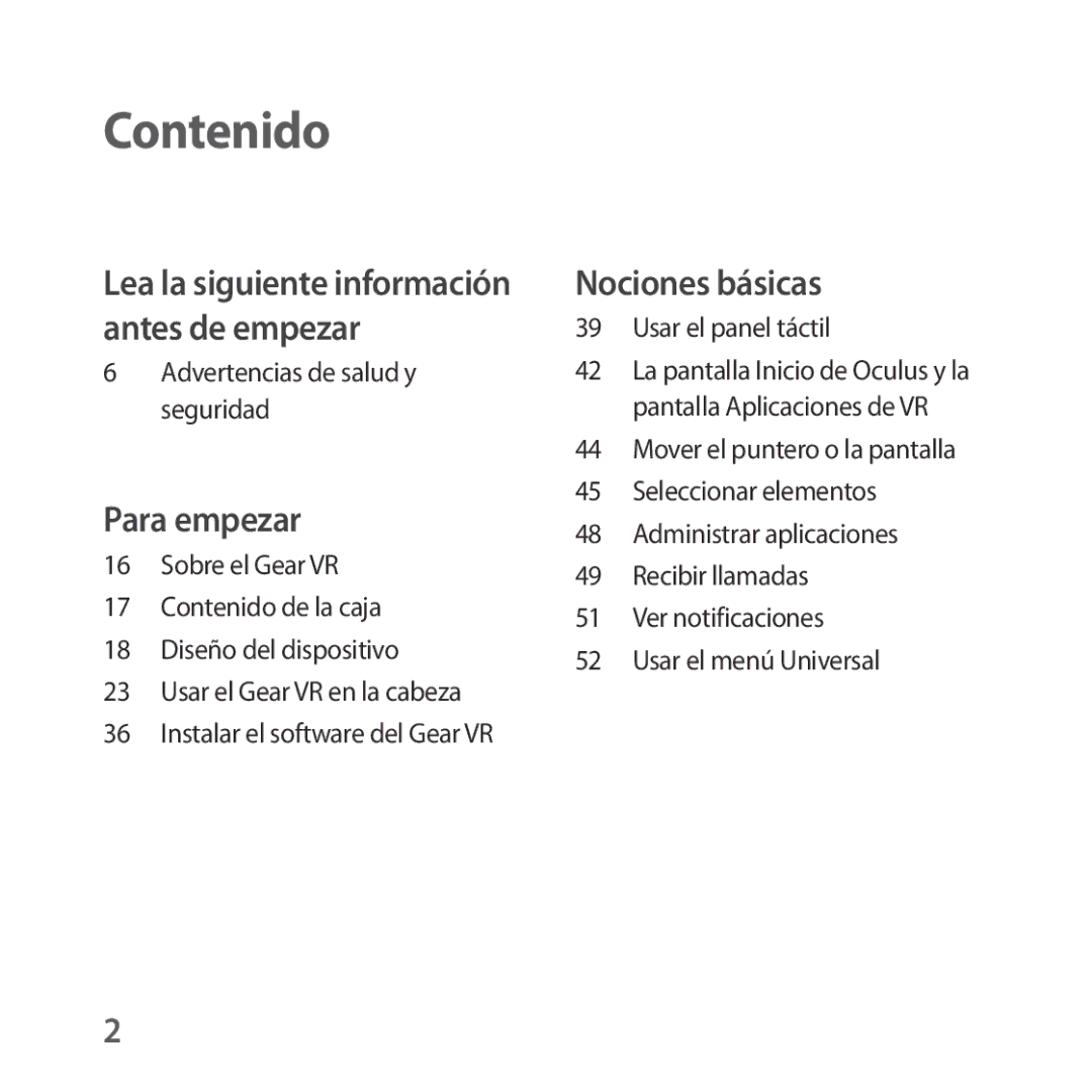 Samsung SM-R322NZWAPHE manual Contenido 