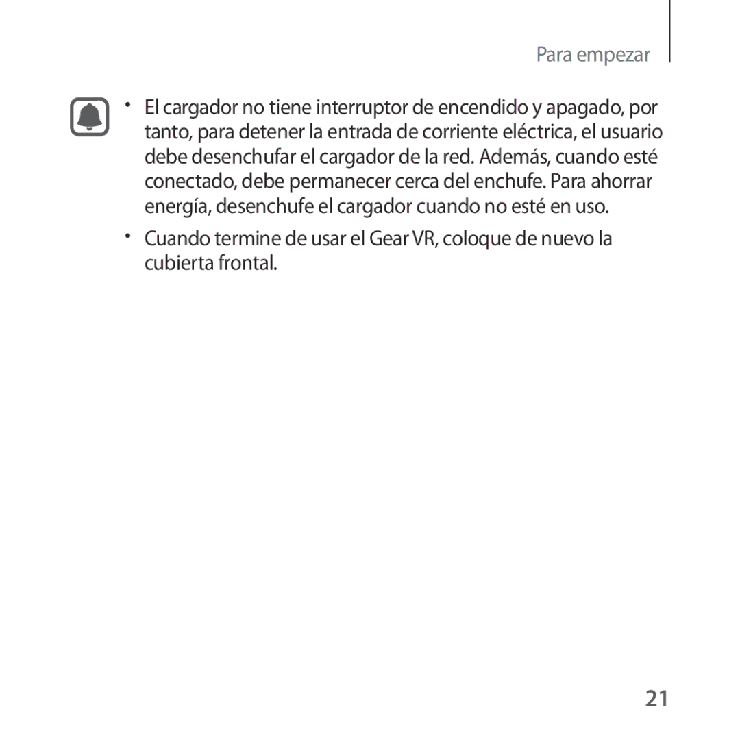 Samsung SM-R322NZWAPHE manual Para empezar 