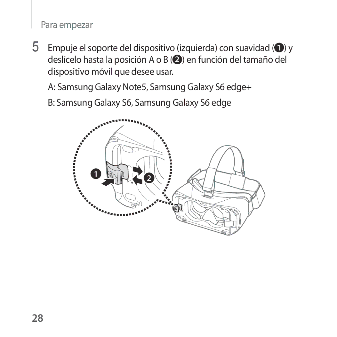 Samsung SM-R322NZWAPHE manual Para empezar 