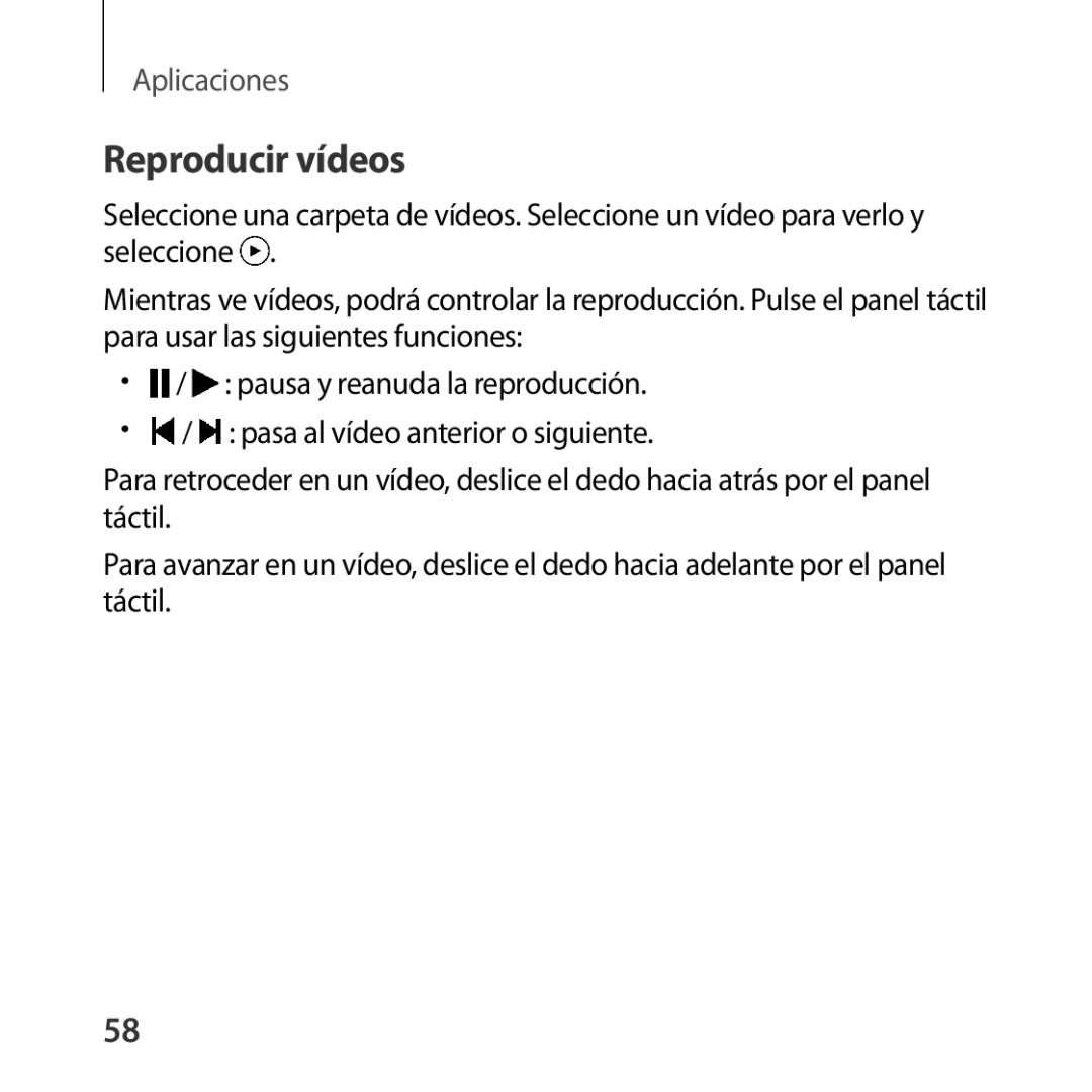 Samsung SM-R322NZWAPHE manual Reproducir vídeos 