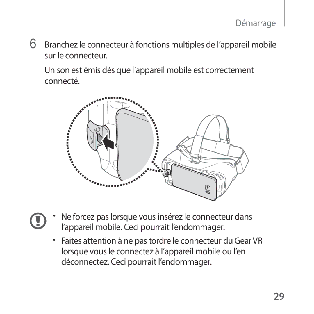 Samsung SM-R322NZWAXEF manual Démarrage 