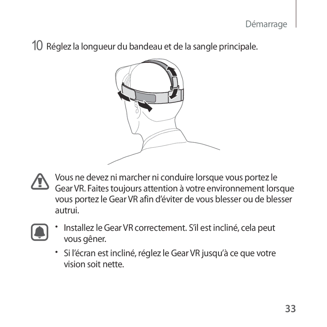 Samsung SM-R322NZWAXEF manual Démarrage 