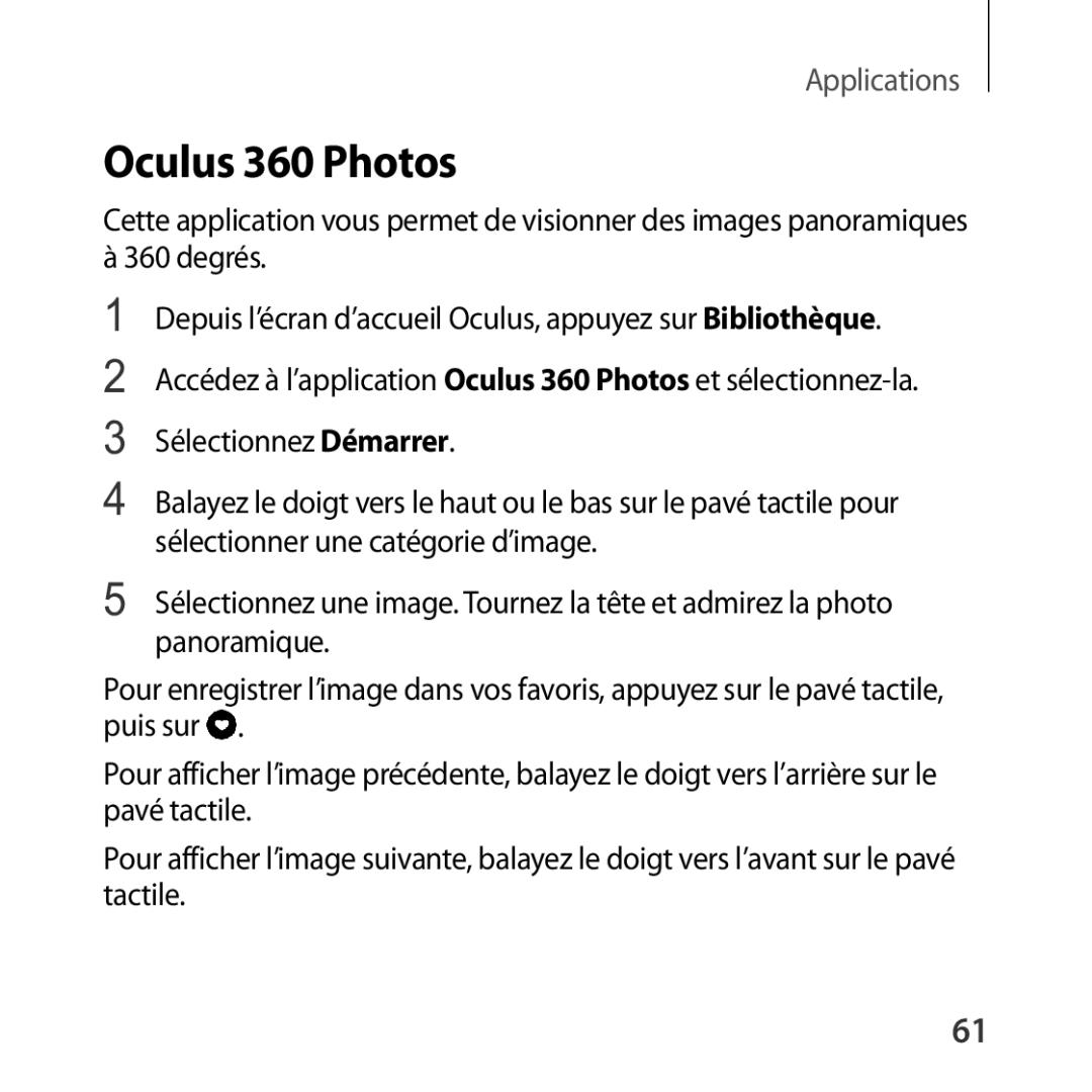 Samsung SM-R322NZWAXEF manual Oculus 360 Photos 