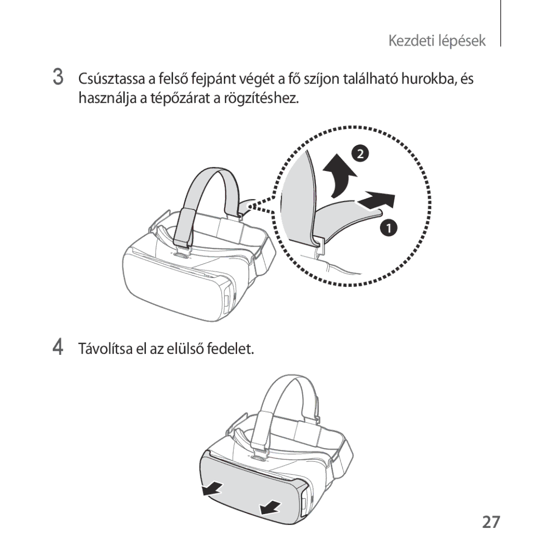 Samsung SM-R322NZWAXEH manual Kezdeti lépések 