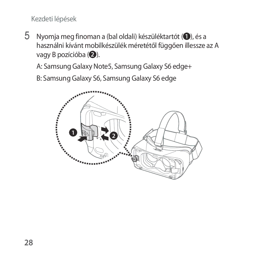 Samsung SM-R322NZWAXEH manual Kezdeti lépések 