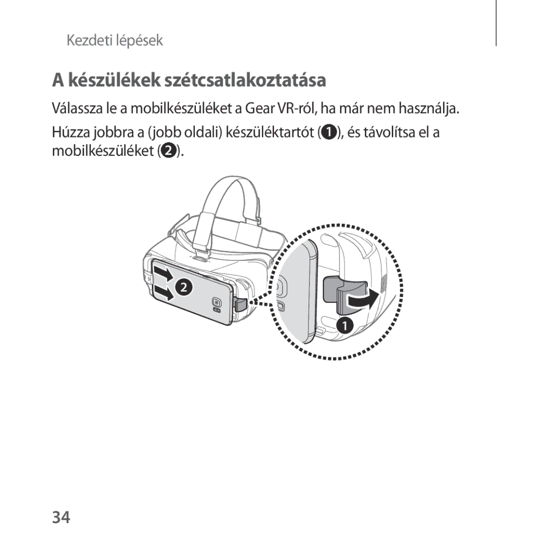 Samsung SM-R322NZWAXEH manual Készülékek szétcsatlakoztatása 