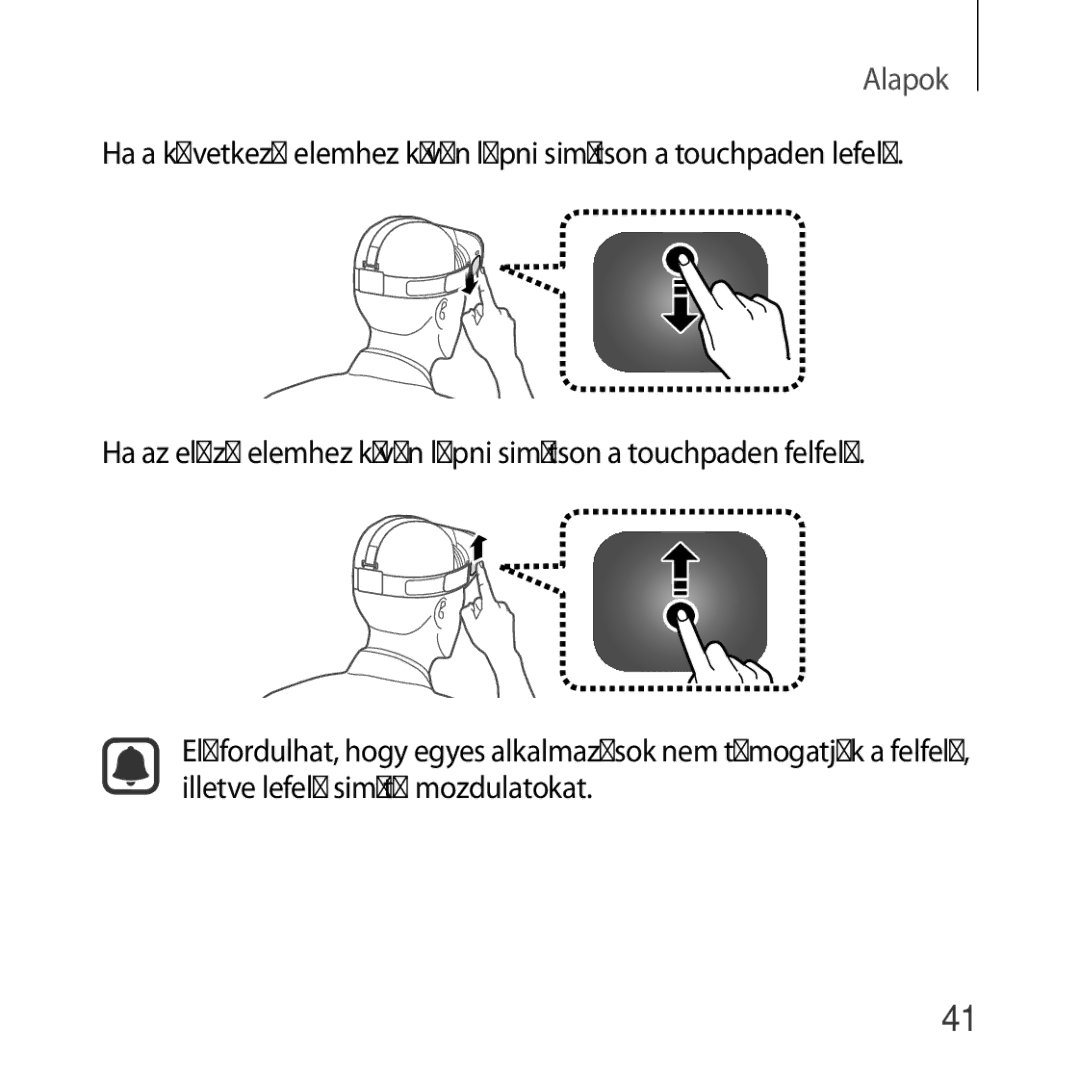 Samsung SM-R322NZWAXEH manual Alapok 