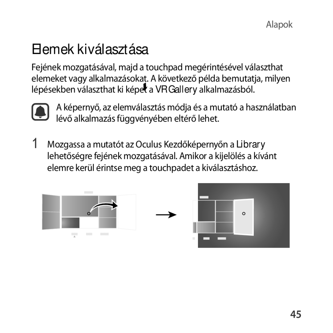 Samsung SM-R322NZWAXEH manual Elemek kiválasztása 