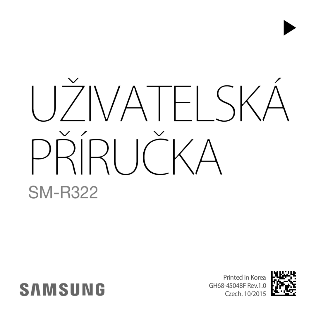 Samsung SM-R322NZWAXEZ manual Příručka 