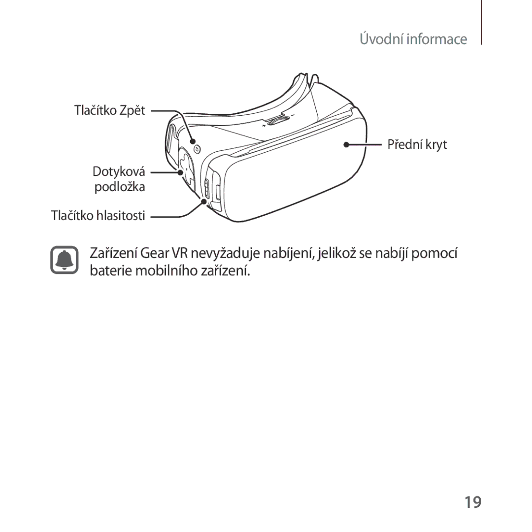 Samsung SM-R322NZWAXEZ manual Tlačítko Zpět Přední kryt 