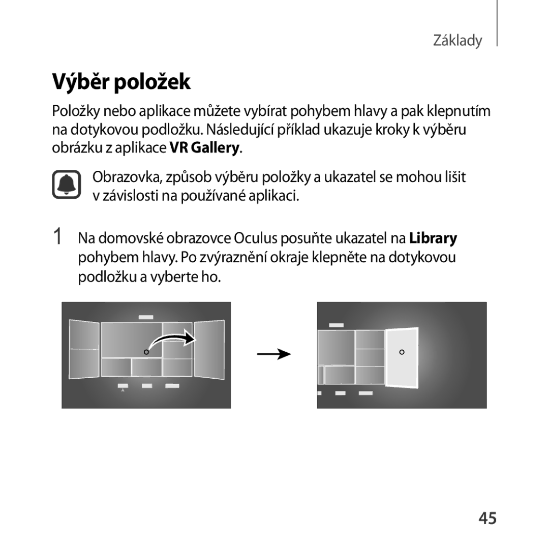 Samsung SM-R322NZWAXEZ manual Výběr položek 